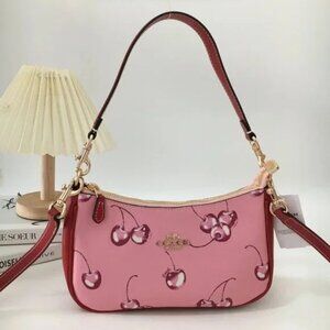 Coach Teri Shoulder Bag With Cherry Print NWT
